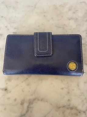 FOSSIL TAR HEELS Blue Vintage Bi Fold Wallet RARE